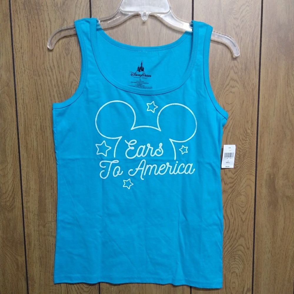 NWT Disney Parks Ears to America Small Tank Top